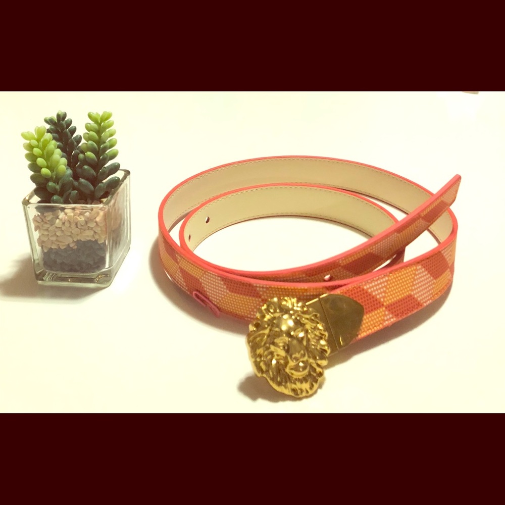 Anne Klein Reversible Belt w/ Lionhead Buckle